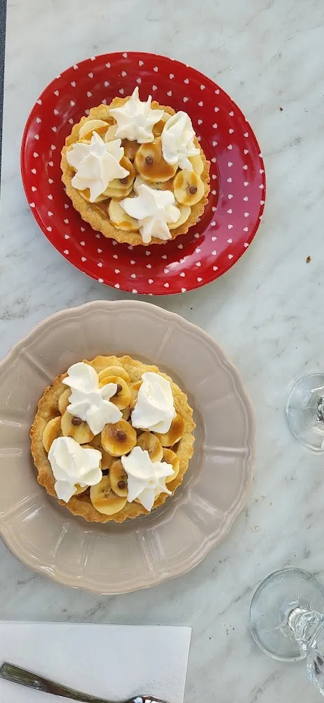 Tarte Banane Caramel Chantilly Maison